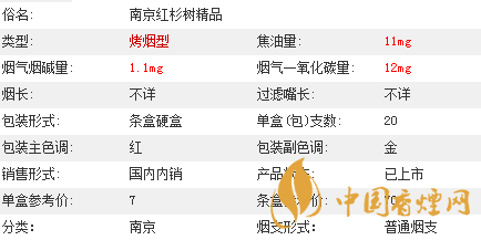 南京紫樹香煙價(jià)格表及參數(shù)介紹2020