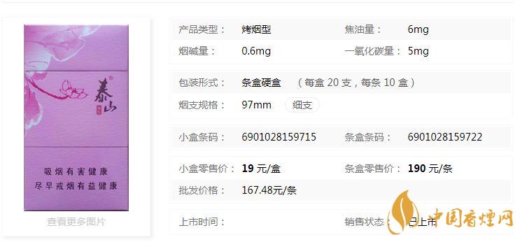 泰山顏悅多少錢一盒價(jià)格？泰山顏悅香煙價(jià)格大全2020