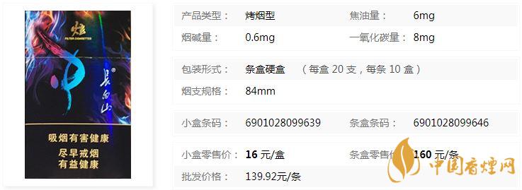 長白山炫多少錢一盒 長白山炫香煙價格表一覽