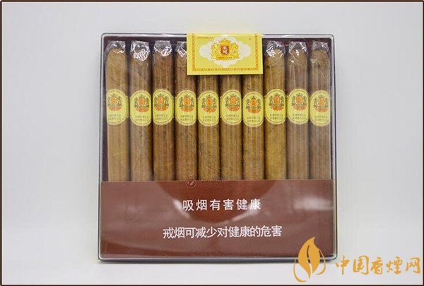 王冠雪茄(王冠塑10支)價格表圖 王冠塑10支多少錢一盒